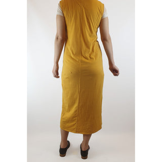 Bul mustard yellow sleeveless cotton maxi dress size 8 Bul preloved second hand clothes 6