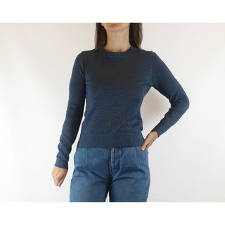 Princess Highway blue knit jumper with speakly metalic thread size 8 Princess Highway preloved second hand clothes 3