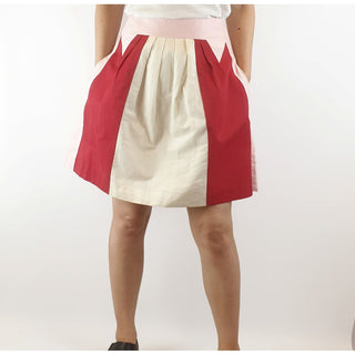 Cue pink, red and white panelled skirt size 8 Dear Little Panko preloved second hand clothes 5