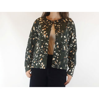 Cos dark green print 100% cotton light shirt jacket size 36 (best fits size 8) cos-dark-green-print-100-cotton-light-shirt-jacket-size-36-best-fits-size-8