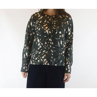 Cos dark green print 100% cotton light shirt jacket size 36 (best fits size 8) cos-dark-green-print-100-cotton-light-shirt-jacket-size-36-best-fits-size-8