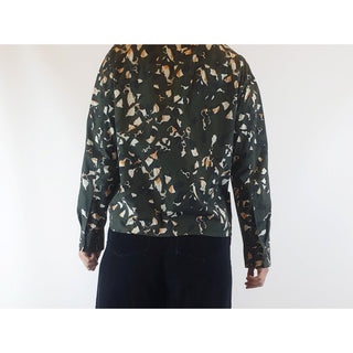 Cos dark green print 100% cotton light shirt jacket size 36 (best fits size 8) cos-dark-green-print-100-cotton-light-shirt-jacket-size-36-best-fits-size-8