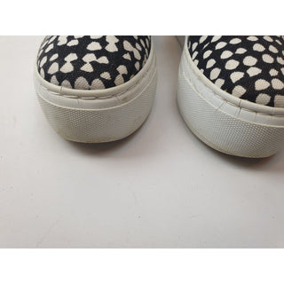 Marimekko low platform black and white print slip on shoes size 36 Dear Little Panko preloved second hand clothes 4