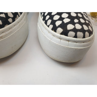 Marimekko low platform black and white print slip on shoes size 36 Dear Little Panko preloved second hand clothes 5