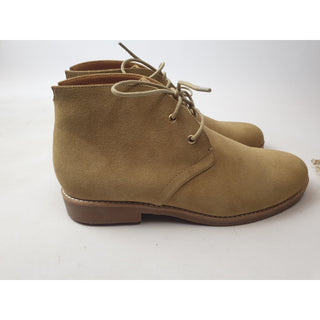 Bared beige soft neubuck leather laceup boots size 39 bared-beige-soft-neubuck-leather-laceup-boots-size-38