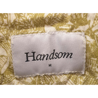 Handsom green and white print short sleeve shirt size M (tiny fit, best fits size 10) Handsom preloved second hand clothes 7