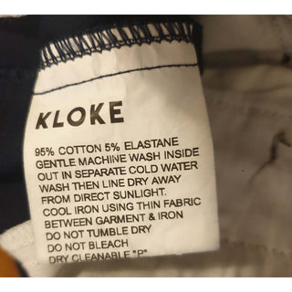 Kloke preloved navy cotton pants size 28 (best fits size 8) Kloke preloved second hand clothes 10