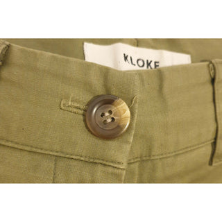Kloke preloved olive green cotton pants size 28 (best fits size 8) Kloke preloved second hand clothes 10