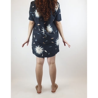 Kloke navy dress with cute flower and petal print size S (best fits size 10) Kloke preloved second hand clothes 7