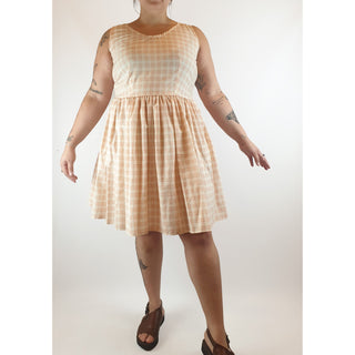 Forest and Things pre-owned pink gingham print dress size 16 Forest and Things preloved second hand clothes 3