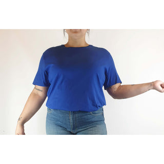 Cos pre-owned blue classic tee shirt size XL (best fits size 16) Cos preloved second hand clothes 1