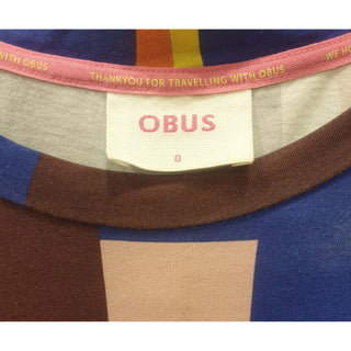 Obus second hand asymmetrical and colourful check print dress size 0 (best fits size 8) Obus preloved second hand clothes 5