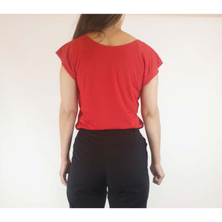 Reversible tee shirt top with red and pink sides best fits size 8 Unknown preloved second hand clothes 12