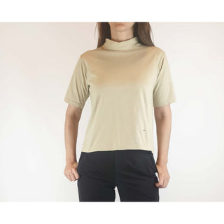 Handsom preloved light olive cropped tee shirt size 8 Handsom preloved second hand clothes 3