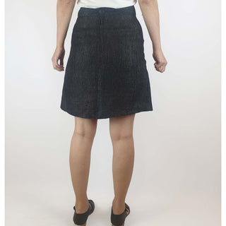 Preap Coutts preloved charcoal 100% linen skirt size 1 (best fits size 8) Preap & Coutts preloved second hand clothes 8