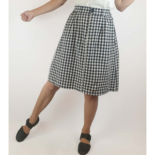 Kindling black and white gingham pencil skirt size 6 (fits sizes 6-8) Kindling preloved second hand clothes 1