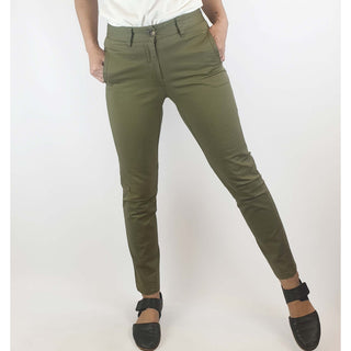 Kloke preloved olive green cotton pants size 28 (best fits size 8) Kloke preloved second hand clothes 5