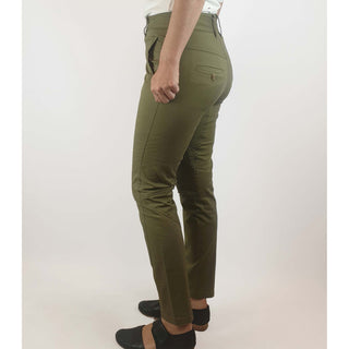 Kloke preloved olive green cotton pants size 28 (best fits size 8) Kloke preloved second hand clothes 6