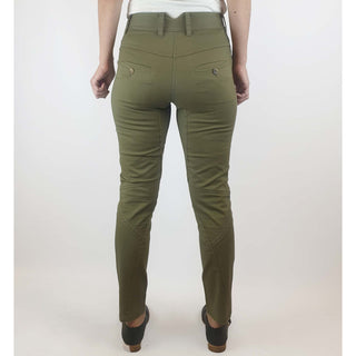 Kloke preloved olive green cotton pants size 28 (best fits size 8) Kloke preloved second hand clothes 9