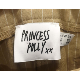 Princess Polly tan pinstripe pants size 24 Princess Polly preloved second hand clothes 7