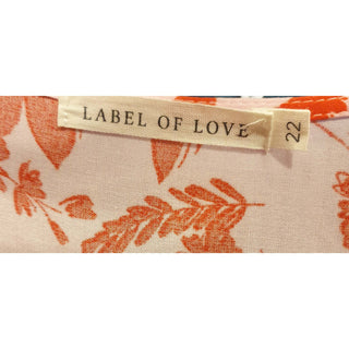 Label of Love pink print dress size 22 Label of Love preloved second hand clothes 7