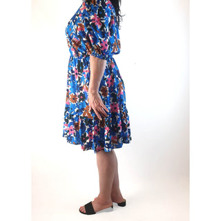 Little Party Dress blue floral dress size 16 Little Party Dress preloved second hand clothes 6