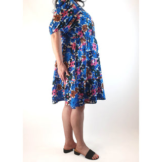 Little Party Dress blue floral dress size 16 Little Party Dress preloved second hand clothes 7