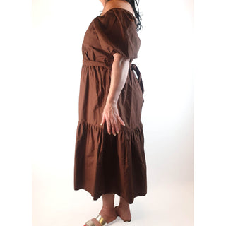 Influence brown cotton dress size 20 Influence preloved second hand clothes 7