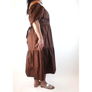 Influence brown cotton dress size 20 Influence preloved second hand clothes 8