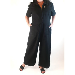 Lucy & Yak black jumpsuit size XL Lucy & Yak preloved second hand clothes 1