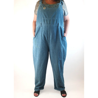 Lucy & Yak blue cord overalls size UK22/US18 Lucy & Yak preloved second hand clothes 1