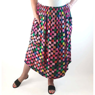 Doops colourful skirt size 2XL Doops preloved second hand clothes 1