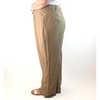 Princess Polly tan pinstripe pants size 24 Princess Polly preloved second hand clothes 5