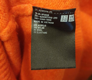 Uniqlo orange knit jumper size M Uniqlo preloved second hand clothes 8