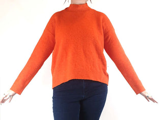 Uniqlo orange knit jumper size M Uniqlo preloved second hand clothes 3