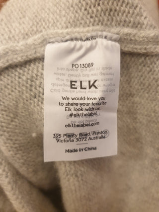 Elk grey 100% cashmere half sleeve top size 14 Elk preloved second hand clothes 11