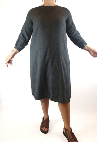 Muji grey tunic dress size ML Muji preloved second hand clothes 2