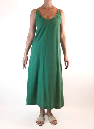 Alpha 60 green spagetti strap maxi dress size XXS (best fits size 6) Alpha 60 preloved second hand clothes 4