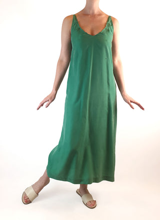 Alpha 60 green spagetti strap maxi dress size XXS (best fits size 6) Alpha 60 preloved second hand clothes 2