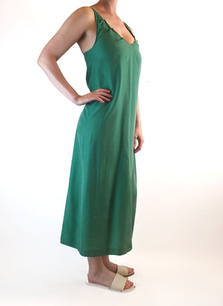 Alpha 60 green spagetti strap maxi dress size XXS (best fits size 6) Alpha 60 preloved second hand clothes 6