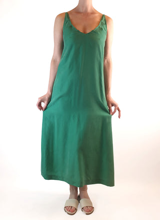 Alpha 60 green spagetti strap maxi dress size XXS (best fits size 6) Alpha 60 preloved second hand clothes 3