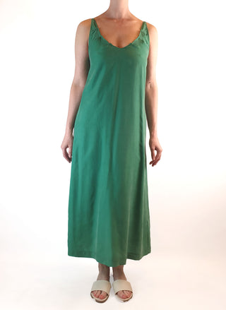 Alpha 60 green spagetti strap maxi dress size XXS (best fits size 6) Alpha 60 preloved second hand clothes 5