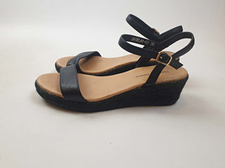 Django & Juliette black sandals size 38 Django & Juliette preloved second hand clothes 1