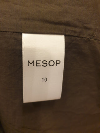 Mesop grey print sleeveless dress size 10 Mesop preloved second hand clothes 10