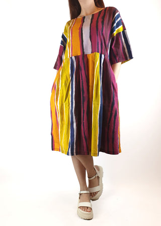 Gorman x Mangkaja stunning earthy coloured unique print dress size S (best fits size 10) Dear Little Panko preloved second hand clothes 2
