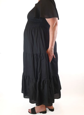 Atmos & Here black cotton maxi dress size 20 Atmos & Here preloved second hand clothes 6