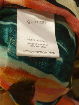 Gorman silk mix vibrant print skirt size 8 Gorman preloved second hand clothes 9