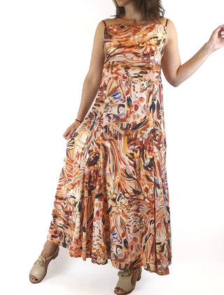 Kuwaii "first light" print maxi dress size 8 (as new, unworn Kuwaii preloved second hand clothes 1