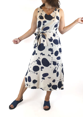 Gorman cream and navy splodge print dress size 8 Gorman preloved second hand clothes 2