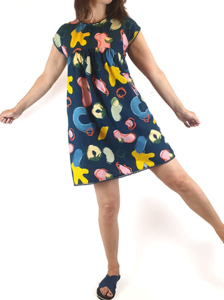 Gorman + Katie Eraser navy print dress size XS (best fits size 8) Gorman preloved second hand clothes 2